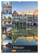 Münster - Spiegelwelten einer Stadt (Wandkalender 2024 DIN A2 hoch), CALVENDO Monatskalender