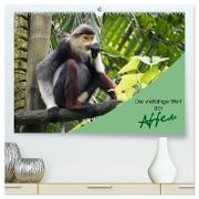 Die vielfältige Welt der Affen (hochwertiger Premium Wandkalender 2024 DIN A2 quer), Kunstdruck in Hochglanz