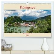 Königssee - Berchtesgadener Land (hochwertiger Premium Wandkalender 2024 DIN A2 quer), Kunstdruck in Hochglanz