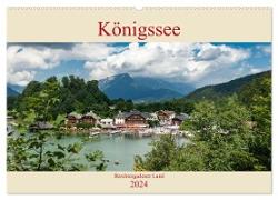 Königssee - Berchtesgadener Land (Wandkalender 2024 DIN A2 quer), CALVENDO Monatskalender