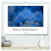 Blauer Blütentraum (hochwertiger Premium Wandkalender 2024 DIN A2 quer), Kunstdruck in Hochglanz