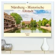 Nürnberg - Historische Altstadt (hochwertiger Premium Wandkalender 2024 DIN A2 quer), Kunstdruck in Hochglanz