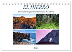 El Hierro - Die ursprünglichste Insel der Kanaren (Tischkalender 2024 DIN A5 quer), CALVENDO Monatskalender