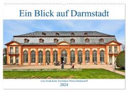Ein Blick auf Darmstadt vom Frankfurter Taxifahrer Petrus Bodenstaff (Wandkalender 2024 DIN A2 quer), CALVENDO Monatskalender