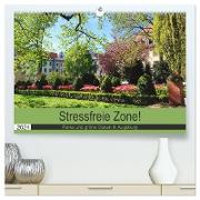 Stressfreie Zone! Parks und grüne Oasen in Augsburg (hochwertiger Premium Wandkalender 2024 DIN A2 quer), Kunstdruck in Hochglanz