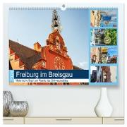 Freiburg im Breisgau. Malerische Stadt am Rande des Schwarzwaldes (hochwertiger Premium Wandkalender 2024 DIN A2 quer), Kunstdruck in Hochglanz