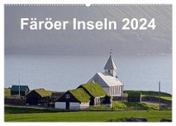 Färöer Inseln 2024 (Wandkalender 2024 DIN A2 quer), CALVENDO Monatskalender