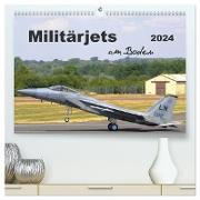 Militärjets am Boden (hochwertiger Premium Wandkalender 2024 DIN A2 quer), Kunstdruck in Hochglanz