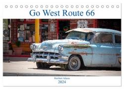 Go west Route 66 (Tischkalender 2024 DIN A5 quer), CALVENDO Monatskalender