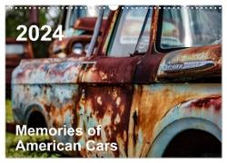 Memories of American Cars (Wandkalender 2024 DIN A3 quer), CALVENDO Monatskalender
