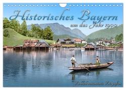 Das schöne Bayern um das Jahr 1900 ¿ Fotos neu restauriert und detailcoloriert (Wandkalender 2024 DIN A4 quer), CALVENDO Monatskalender