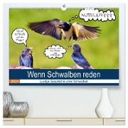 Wenn Schwalben reden (hochwertiger Premium Wandkalender 2024 DIN A2 quer), Kunstdruck in Hochglanz