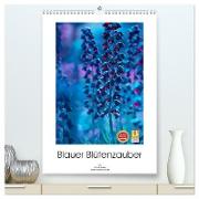 Blauer Blütenzauber (hochwertiger Premium Wandkalender 2024 DIN A2 hoch), Kunstdruck in Hochglanz