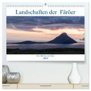 Landschaften Der Färöer (hochwertiger Premium Wandkalender 2024 DIN A2 quer), Kunstdruck in Hochglanz