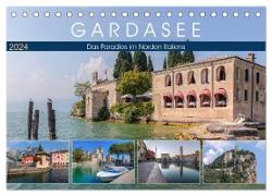 Gardasee, das Paradies im Norden Italiens (Tischkalender 2024 DIN A5 quer), CALVENDO Monatskalender