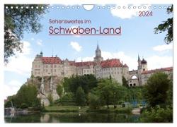 Sehenswertes im Schwaben-Land (Wandkalender 2024 DIN A4 quer), CALVENDO Monatskalender