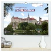 Sehenswertes im Schwaben-Land (hochwertiger Premium Wandkalender 2024 DIN A2 quer), Kunstdruck in Hochglanz