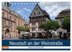 Neustadt an der Weinstraße - Ansichtssache (Tischkalender 2024 DIN A5 quer), CALVENDO Monatskalender