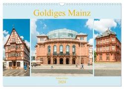 Goldiges Mainz (Wandkalender 2024 DIN A3 quer), CALVENDO Monatskalender