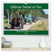 Oldtimer-Trecker on Tour (hochwertiger Premium Wandkalender 2024 DIN A2 quer), Kunstdruck in Hochglanz
