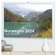 Norwegen 2024 - Berge, Fjorde, Moore (hochwertiger Premium Wandkalender 2024 DIN A2 quer), Kunstdruck in Hochglanz