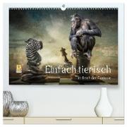 Einfach tierisch im Reich der Fantasie (hochwertiger Premium Wandkalender 2024 DIN A2 quer), Kunstdruck in Hochglanz