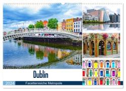 Dublin - Facettenreiche Metropole (Wandkalender 2024 DIN A2 quer), CALVENDO Monatskalender