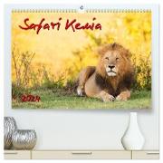 Safari Kenia (hochwertiger Premium Wandkalender 2024 DIN A2 quer), Kunstdruck in Hochglanz