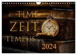 Time - Zeit - Tempus (Wandkalender 2024 DIN A4 quer), CALVENDO Monatskalender