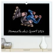 Momente des Sport (hochwertiger Premium Wandkalender 2024 DIN A2 quer), Kunstdruck in Hochglanz