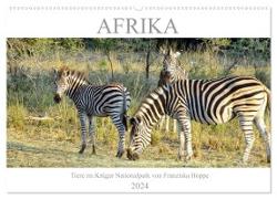 Afrika - Tiere im Krüger Nationalpark (Wandkalender 2024 DIN A2 quer), CALVENDO Monatskalender