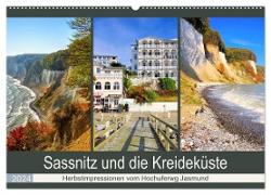 Sassnitz und die Kreideküste - Herbstimpressionen vom Hochuferweg Jasmund (Wandkalender 2024 DIN A2 quer), CALVENDO Monatskalender