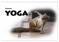 Tierisches Yoga (Wandkalender 2024 DIN A3 quer), CALVENDO Monatskalender
