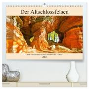 Der Altschlossfelsen - Größte Felsformation der Pfalz im herbstlichen Farbspiel (hochwertiger Premium Wandkalender 2024 DIN A2 quer), Kunstdruck in Hochglanz