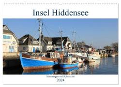 Insel Hiddensee - Stimmungen und Sehnsüchte (Wandkalender 2024 DIN A2 quer), CALVENDO Monatskalender