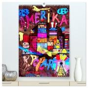 Amerika Popart von Nico Bielow (hochwertiger Premium Wandkalender 2024 DIN A2 hoch), Kunstdruck in Hochglanz