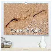 Spuren im Sand (hochwertiger Premium Wandkalender 2024 DIN A2 quer), Kunstdruck in Hochglanz