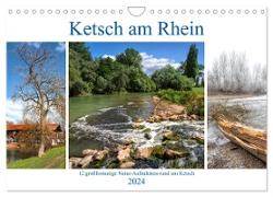 Ketsch am Rhein (Wandkalender 2024 DIN A4 quer), CALVENDO Monatskalender