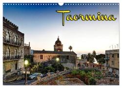 Taormina zur blauen Stunde (Wandkalender 2024 DIN A3 quer), CALVENDO Monatskalender