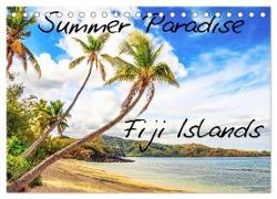 Summer Paradise Fiji (Tischkalender 2024 DIN A5 quer), CALVENDO Monatskalender