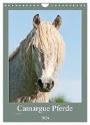 Camargue Pferde - weiße Mähnen (Wandkalender 2024 DIN A4 hoch), CALVENDO Monatskalender