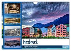Innsbruck - Capital of the Alps (Wandkalender 2024 DIN A4 quer), CALVENDO Monatskalender