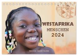 Westafrika Menschen 2024 (Tischkalender 2024 DIN A5 quer), CALVENDO Monatskalender