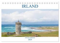 Irland - Eine Rundreise (Tischkalender 2024 DIN A5 quer), CALVENDO Monatskalender