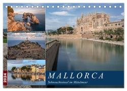 Mallorca, Sehnsuchtsinsel im Mittelmeer (Tischkalender 2024 DIN A5 quer), CALVENDO Monatskalender
