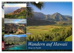 Wandern auf Hawaii - Berge im Pazifik (Wandkalender 2024 DIN A3 quer), CALVENDO Monatskalender