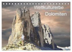 Weltkulturerbe Dolomiten Süd Tirol (Tischkalender 2024 DIN A5 quer), CALVENDO Monatskalender