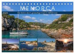 Menorca, die kleine doch grossartige Insel im Mittelmeer (Tischkalender 2024 DIN A5 quer), CALVENDO Monatskalender
