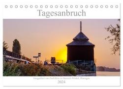 Tagesanbruch am Rhein (Tischkalender 2024 DIN A5 quer), CALVENDO Monatskalender