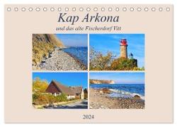 Kap Arkona und das alte Fischerdorf Vitt (Tischkalender 2024 DIN A5 quer), CALVENDO Monatskalender